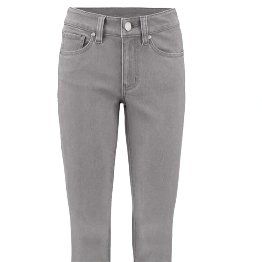 Cabi size 8 x 30” skinny high rise stretch jeans smoke Pearl gray barely worn